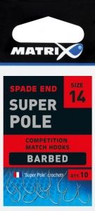 Куки  Matrix Super Pole Barbed Spade End Hooks