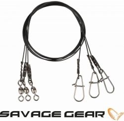Метален повод Savage Gear Black7 Trace 30cm 0.45mm 11кг