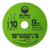 Вързани куки GURU QM1 Standart Hair Rigs 15'' - 38см