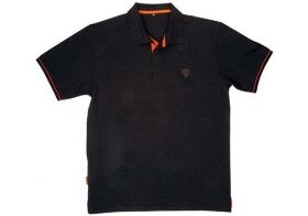 Тениска с яка FOX Polo Shirt Black/Orange