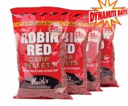 Пелети Dynamite Robin Red Carp Pellets 8мм Pre-Drilled