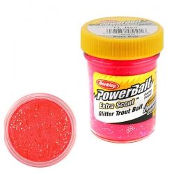  Паста за стръв Berkley Extra Scent Glitter Trout Bait - Fluo Red