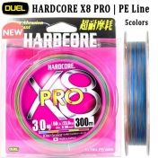 Плетено Влакно Duel Hardcore X8 Pro 5Color 300м 