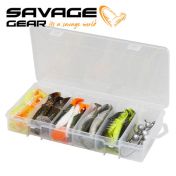 Комплект силиконови примамки Savage Gear Cannibal Shad Kit 5.5 & 6.8cm Mixed Colors 36pcs 