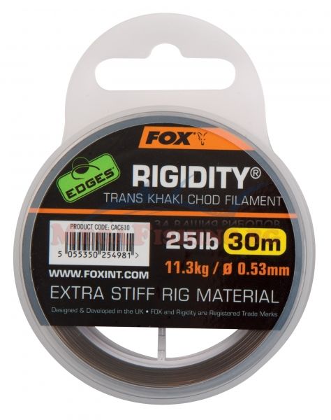 Влакно за поводи FOX Rigidity Chod Filament 25lb