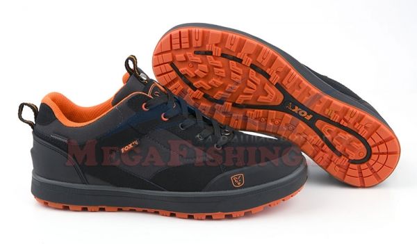 Обувки FOX Black and Orange Trainers