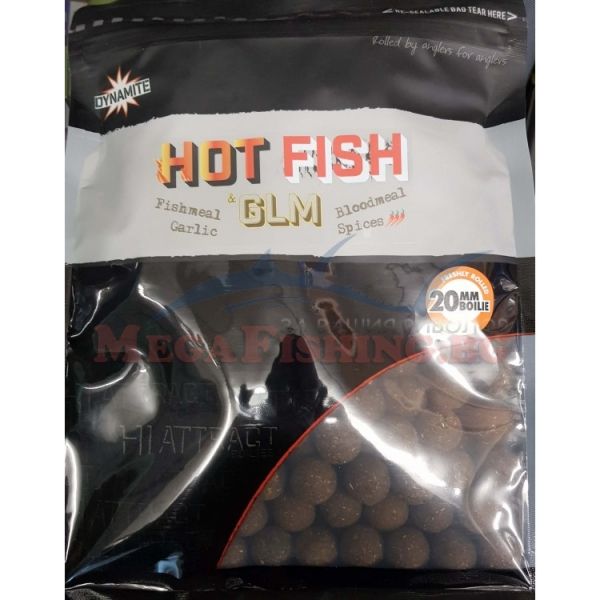 Топчета Dynamite Hot Fish & GLM Boilies - 20мм
