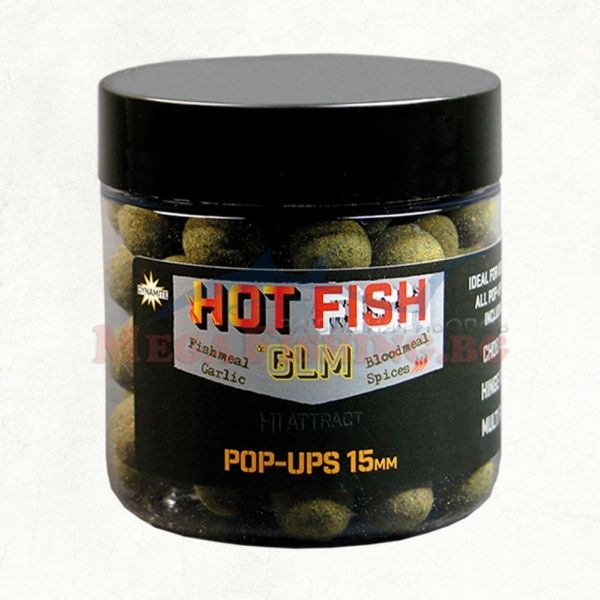 Плуващи Топчета Dynamite Hot Fish & GLM Boilies - 15мм