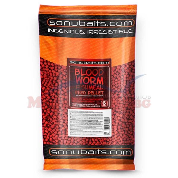 Пелети Sonubaits Bloodworm Fishmeal 6мм