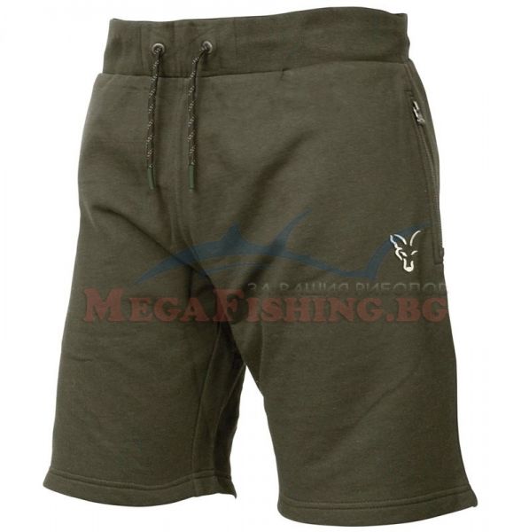 Къси Панталони Fox Collection Green & Silver Lightweight Shorts
