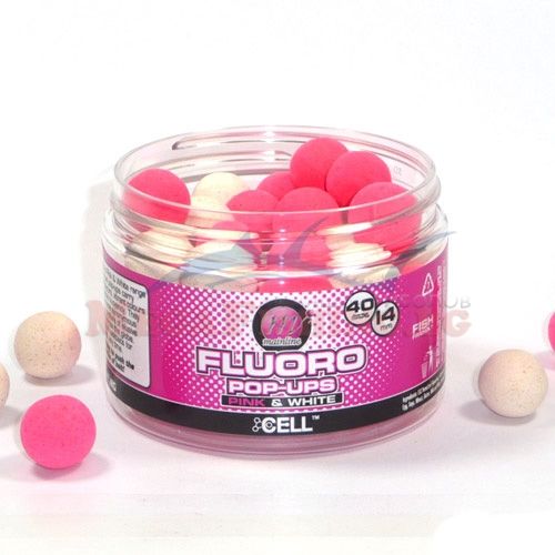 Плуващи топчета Mainline CELL Fluoro Pop-Ups Pink & White