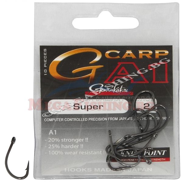 Куки Gamakatsu G-Carp A1 Super Hook