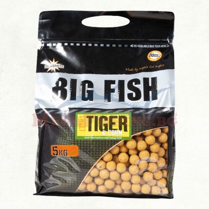 Топчета Dynamite Big Fish Sweet Tiger & Corn Boilies 20mm