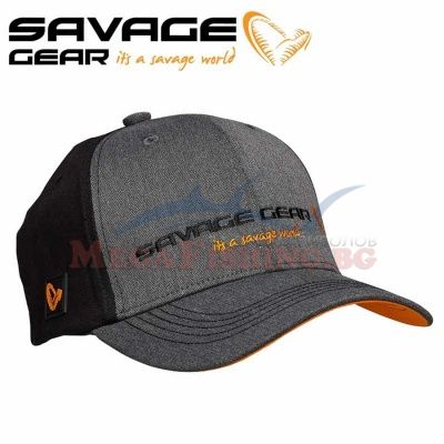 Шапка Savage Gear Strike Cap One size Grey Melange/Black