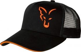 Шапка Fox Black Orange Baseball Mesh Cap