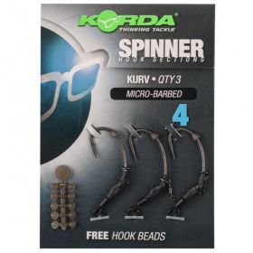 Вързани Куки Korda KURV Spinner Hook Sections
