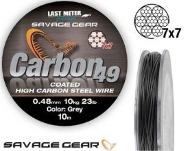 Метален Повод Savage Gear Carbon49 0.48мм 10м