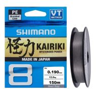 Плетено влакно SHIMANO KAIRIKI PE 8 Steel Gray - 150м - Сиво