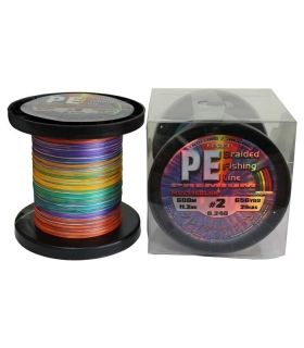 Плетено влакно PE Braid Multicolour - 600m 